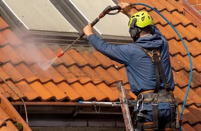 Démoussage et hydrofuge de toiture à Plerguer